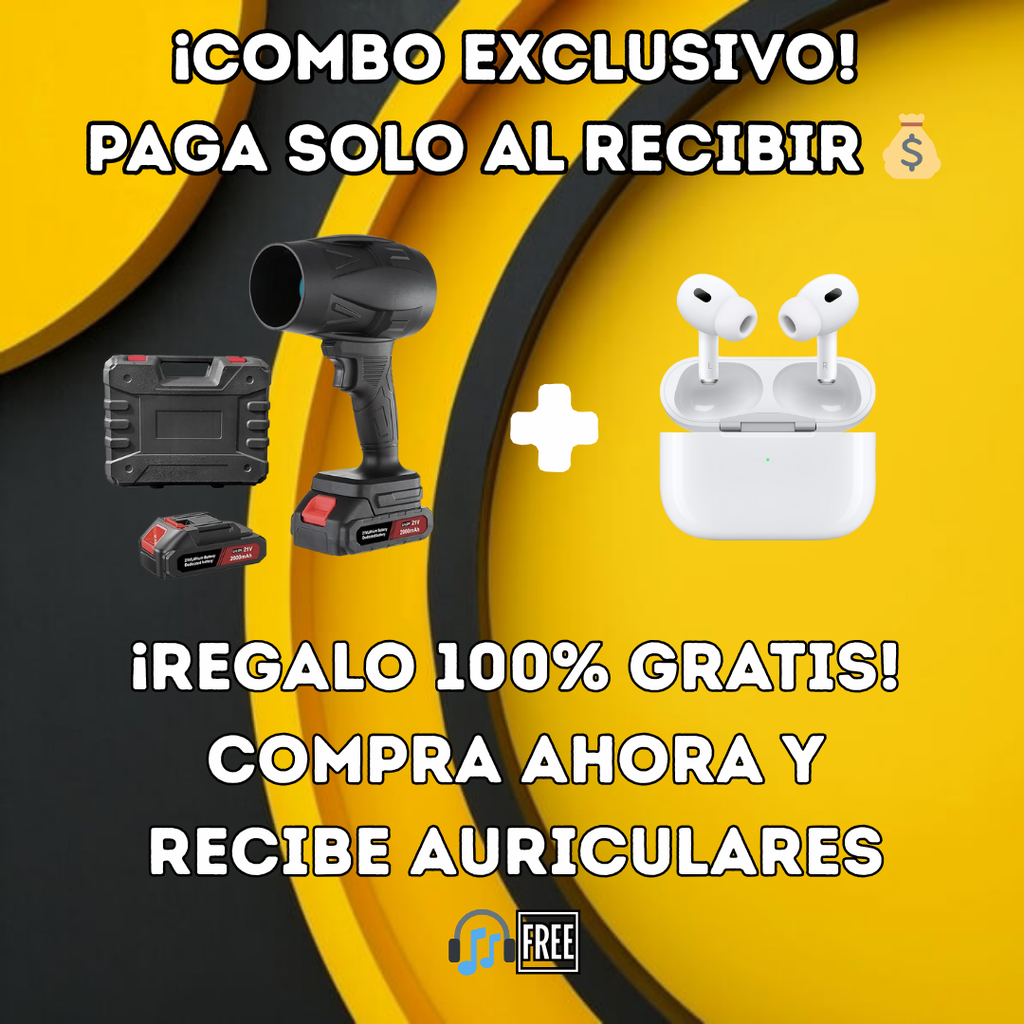 Soplador 130K RPM + Auriculares GRATIS