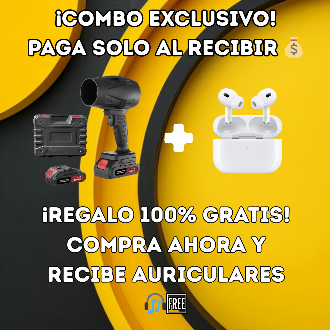 Soplador 130K RPM + Auriculares GRATIS